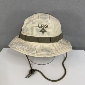 Lifted Research Group LRG Hat Boonie Mens One Size Beige Paisley Bucket Cap